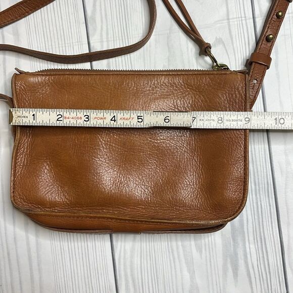 Madewell simple Crossbody Bag English Saddle Brown Leather One Size - Picture 6 of 12